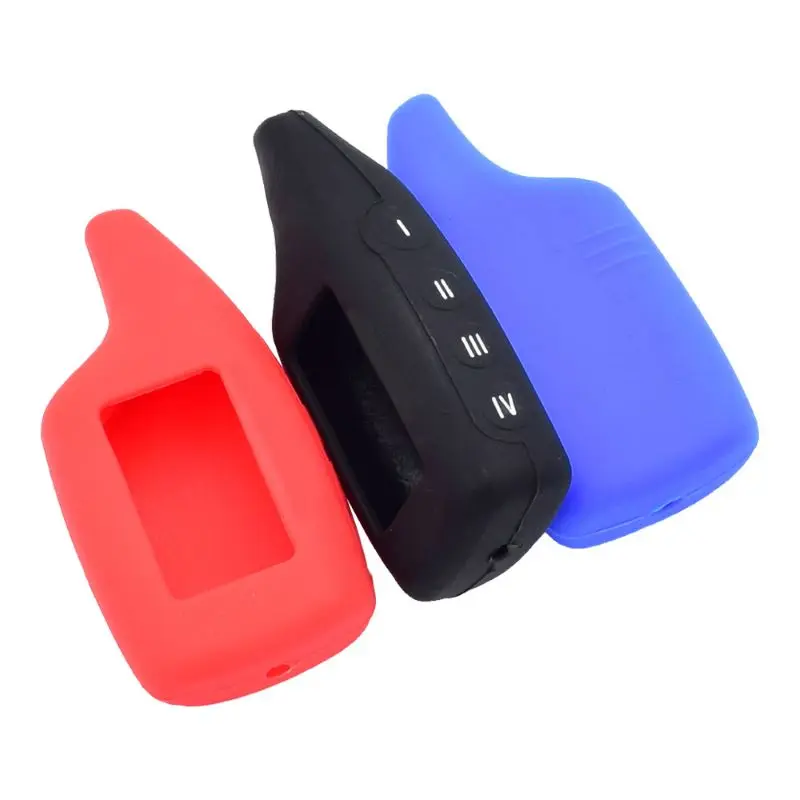 Silicone Cover Key Case For Russia Alarm Scher-Khan Magicar 5 6 Lcd Remote Control Key Shell Scher Khan M902 M903F 902 903 803