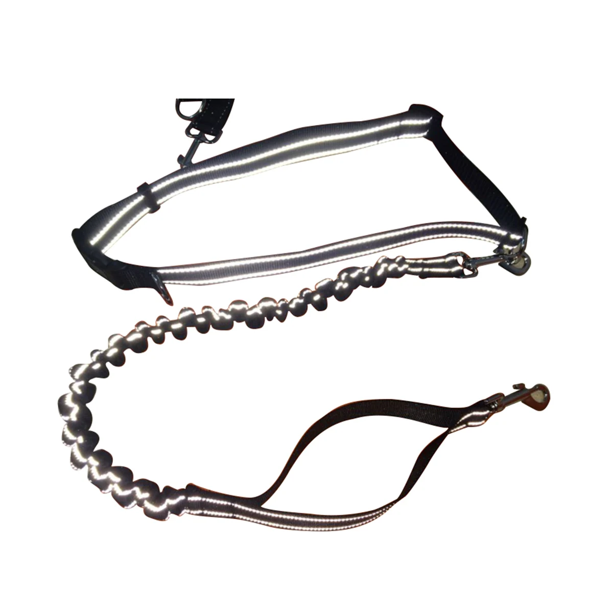 

Adjustable Waist Belt Dog Leash Hands Lead For Jogging Hiking Walking Reusable Material Stainless Steel Connector