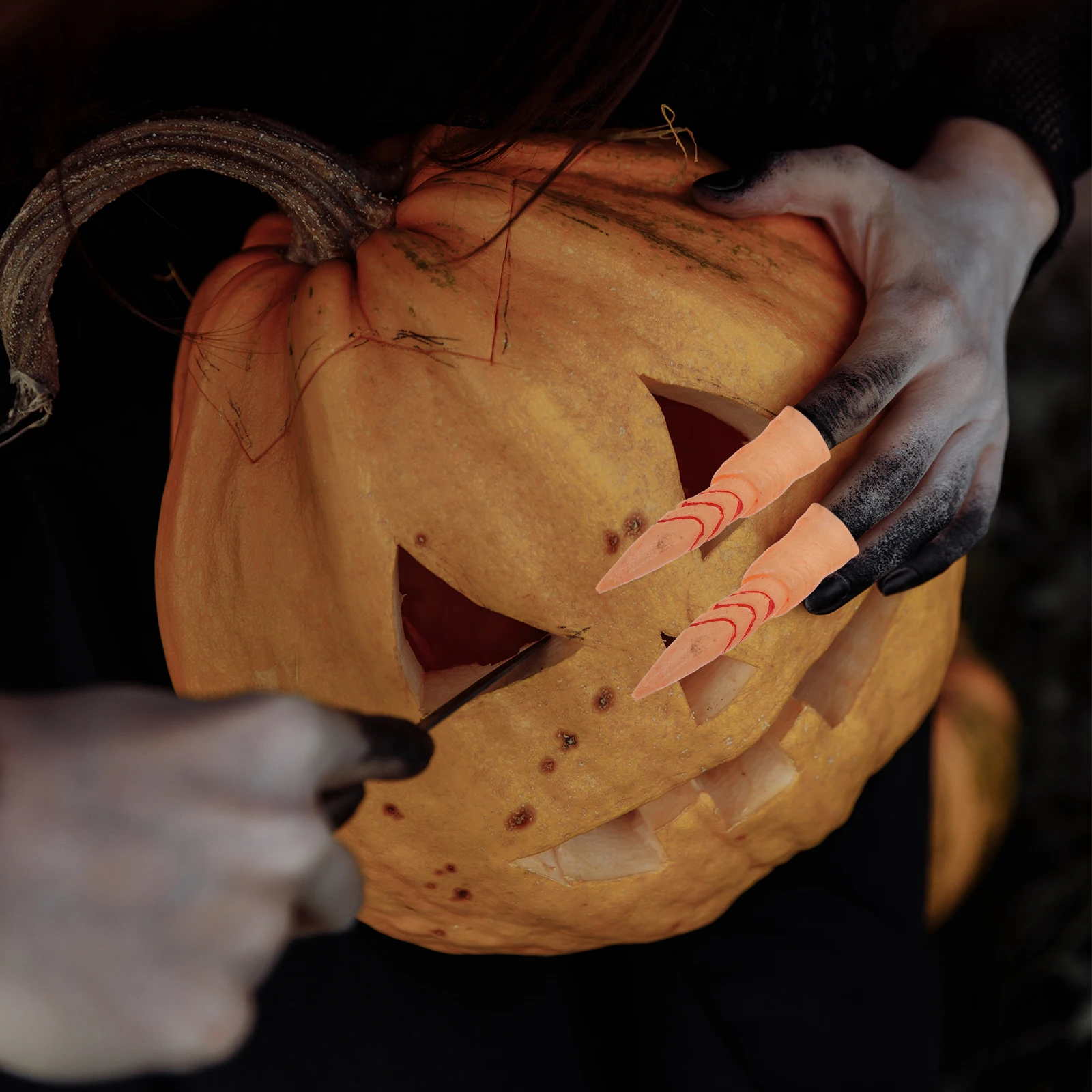 5 stuks comfortabele duurzame Halloween heksenvingers nepnagels voor cosplay en feesten handpoppen