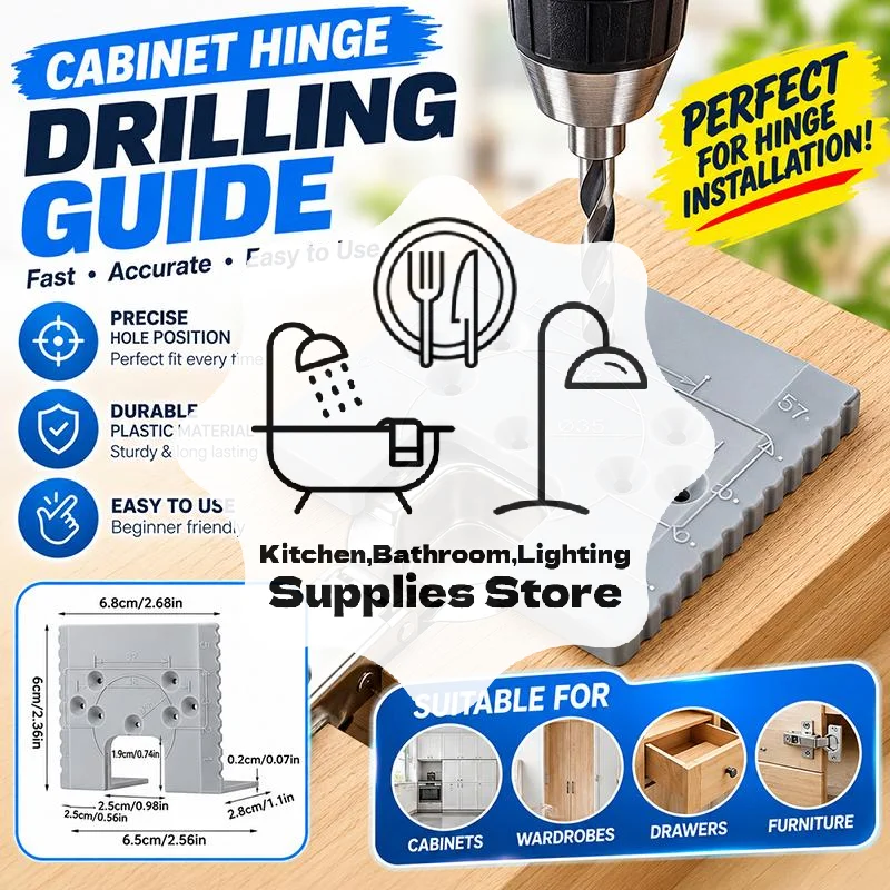 Cabinet Door Installation Fixing Plate Multi-functional Hinge Hole Positioner Accurate Alignmen Magnetic Jig Woodworking Hinges