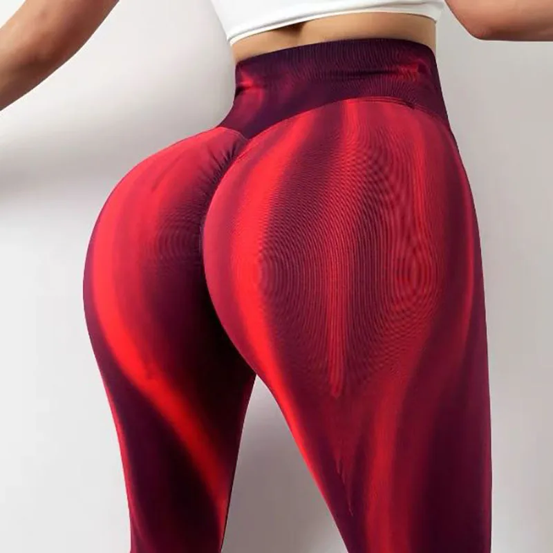 Yoga Pants Seamless Aurora High Waist Scrunch Booty Gym Fitness Yoga Leggings Women Push Up Running Cycling Sports Tights Female