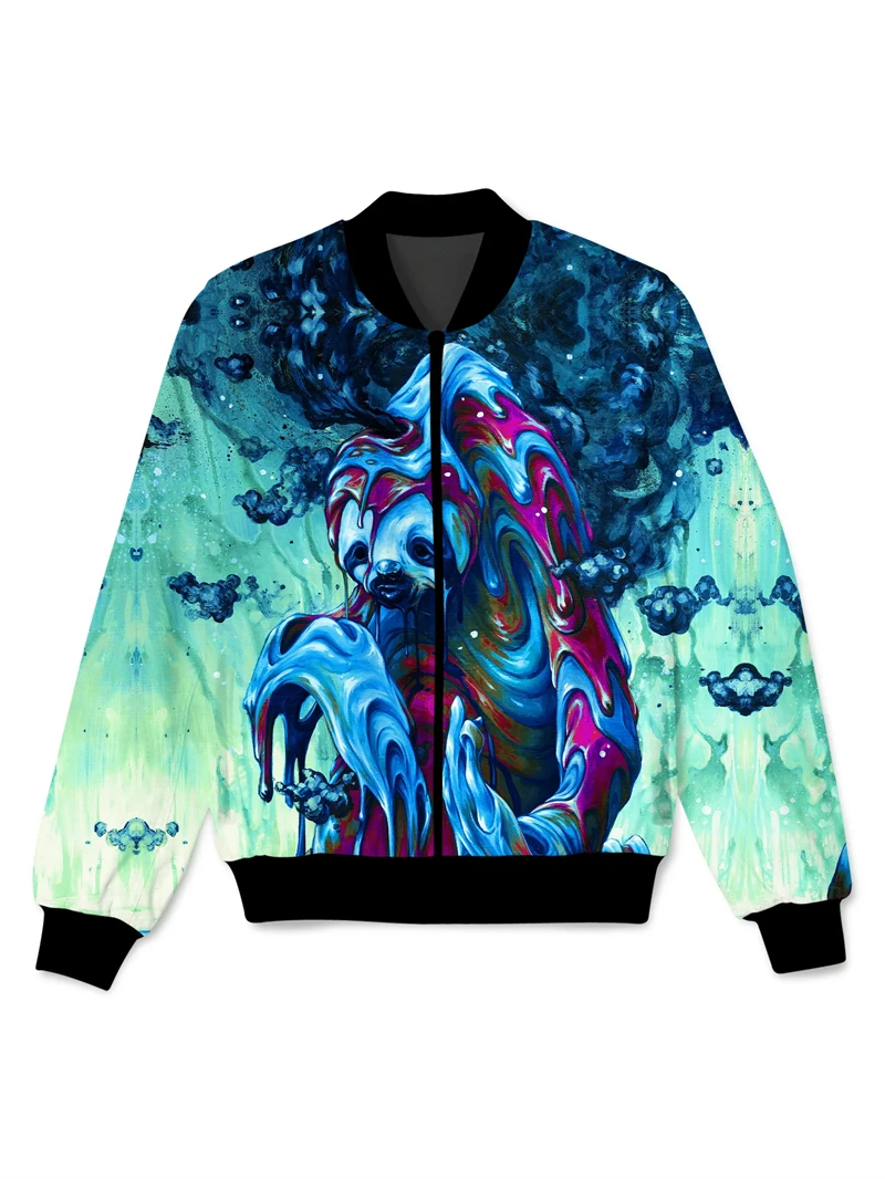 2024 New Men/ Women\'s 3D Printed Jacket Fashion Spaceship Print Zip Jacket Casual Overcoat Loose Coat for Kids Outdoor Sportwear