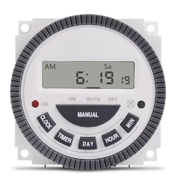 TM619H‑1 Digital Time Switch 7‑Day Programmable Cycle Timer 110V Intelligent Controller for Lamp Light Automatic Power Control
