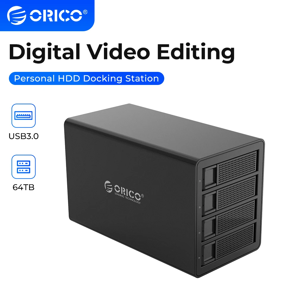 

ORICO 35 Series 4 bay 3.5'' SATA to USB 3.0 150W Power HDD Enclosure for Bitcoin Altcoins Mining HDD Docking Station With RAID