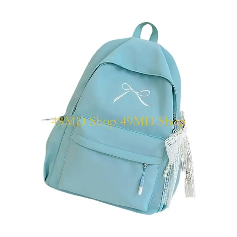 49MD Sweet Bows Backpacks Students School Bag Japanese Styles Backpacks Travel Rucksack Large Capacity Daypacks