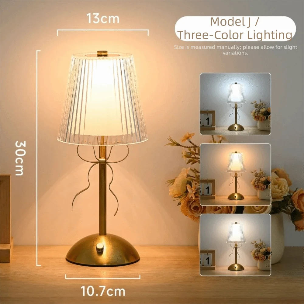 french-style-bow-table-lamp-luxury-type-c-rechargeable-rechargeable-small-lamp-retro-artistic-wireless