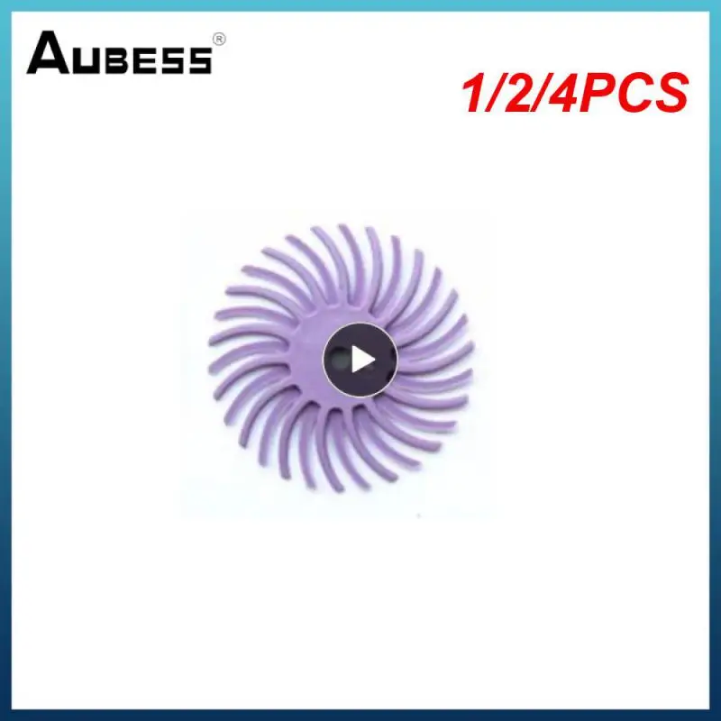 1/2/4PCS 1Inch Radial Bristle Disc Kit Abrasive Brush 1/8