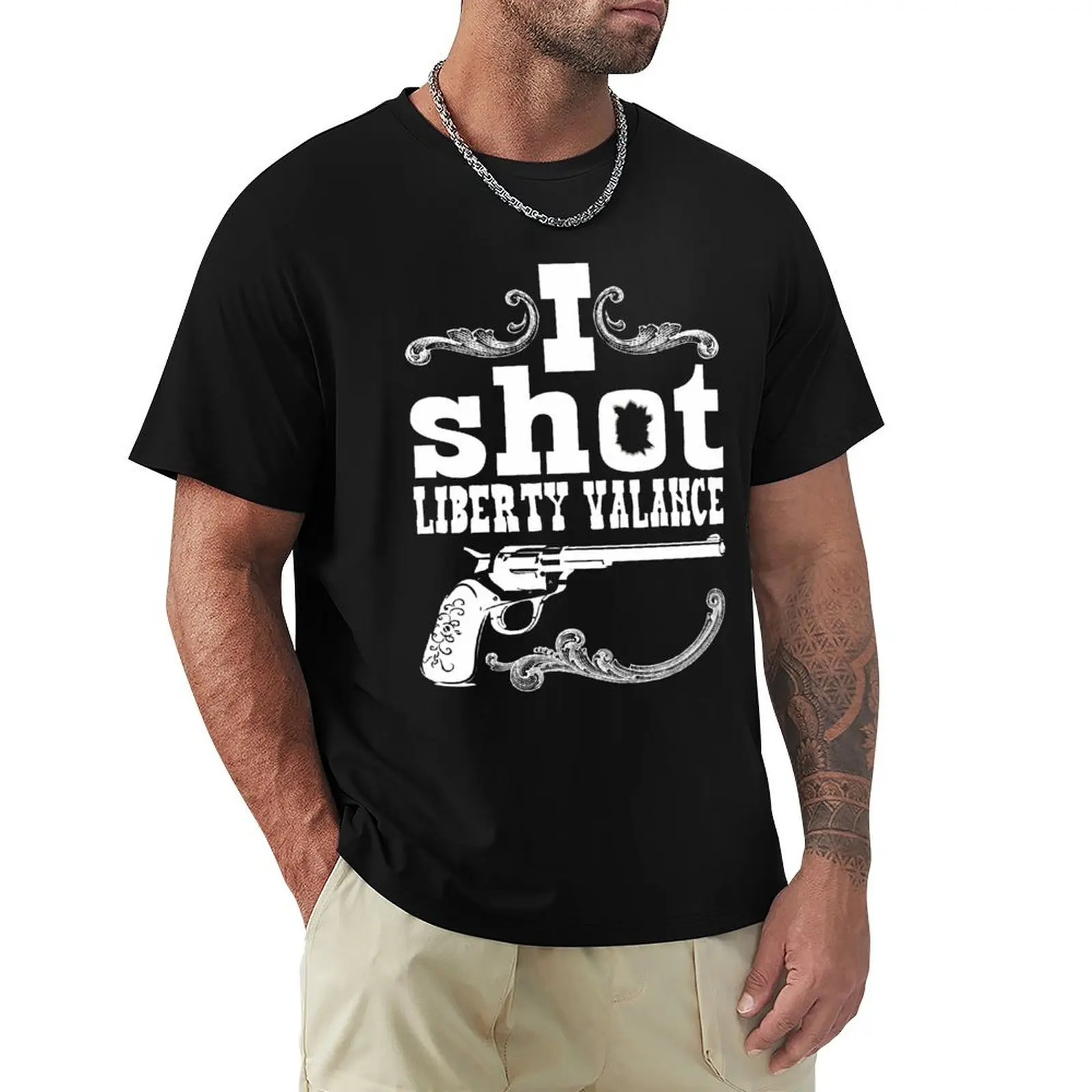 

I shot Liberty Valance - Dark colors T-Shirt man t shirt oversizeds T-shirts oversize mens t shirts casual stylish