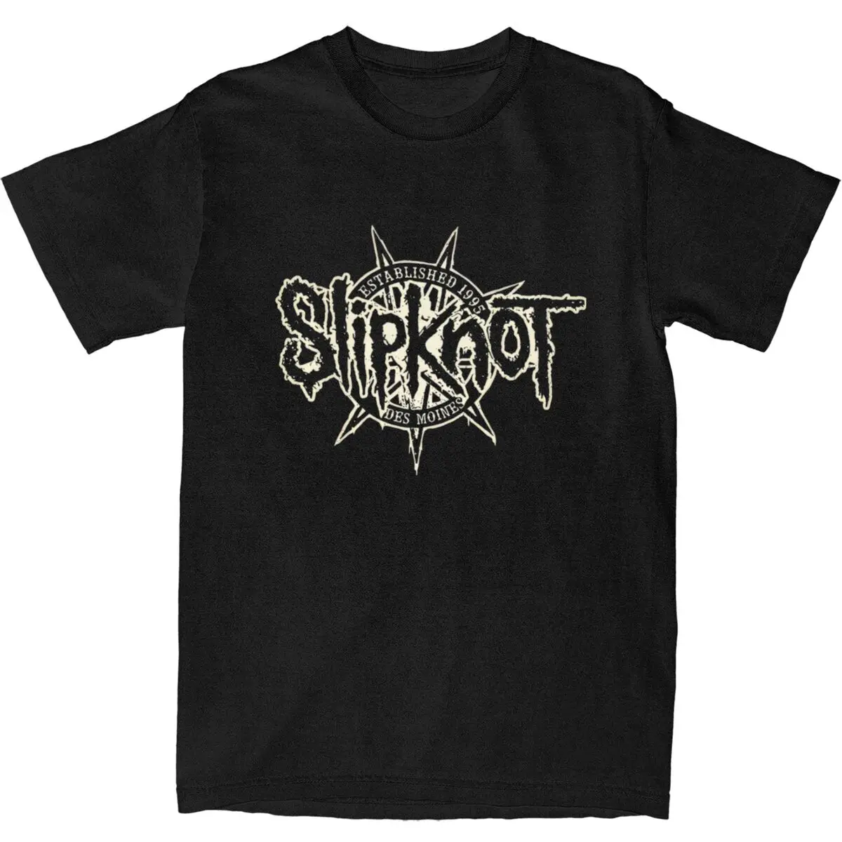 Men Women S-Slipknot Metal Music Band Rock T Shirt 100% Cotton Print T-Shirt Clothing Outfits