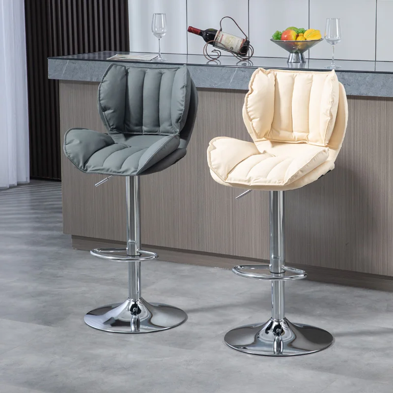 

Interior sgabello cucina Home high kitchen stools with backrest chaise nordic Modern Swivel chair luxury kitchen bar chairs