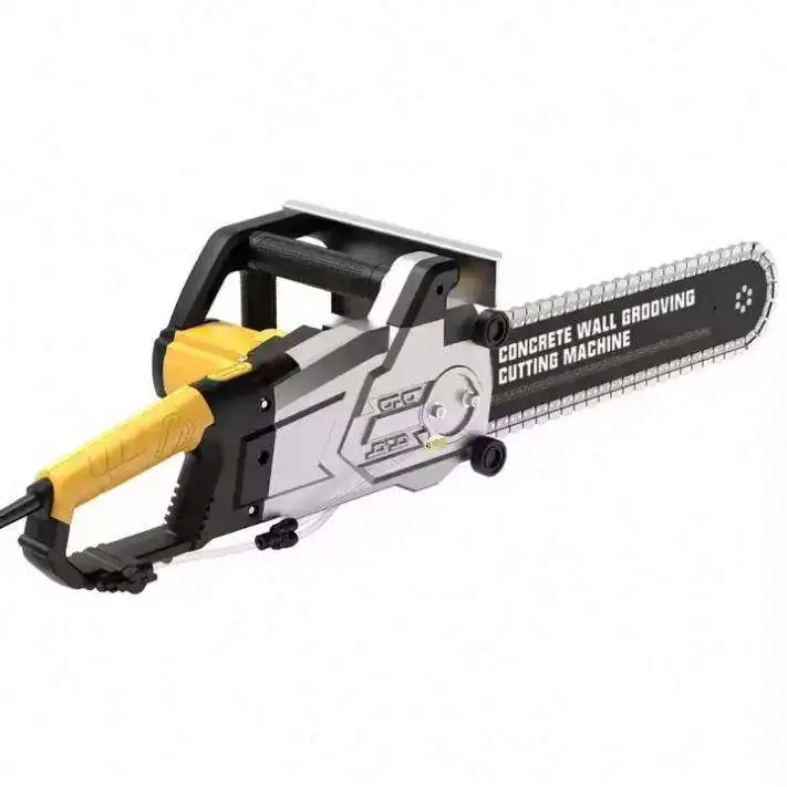 High Power Portable Electric Chain Saw Machine Wall Grooving Stone Cutting Saw for Metal Wood High Efficiency Wood Saw Machines