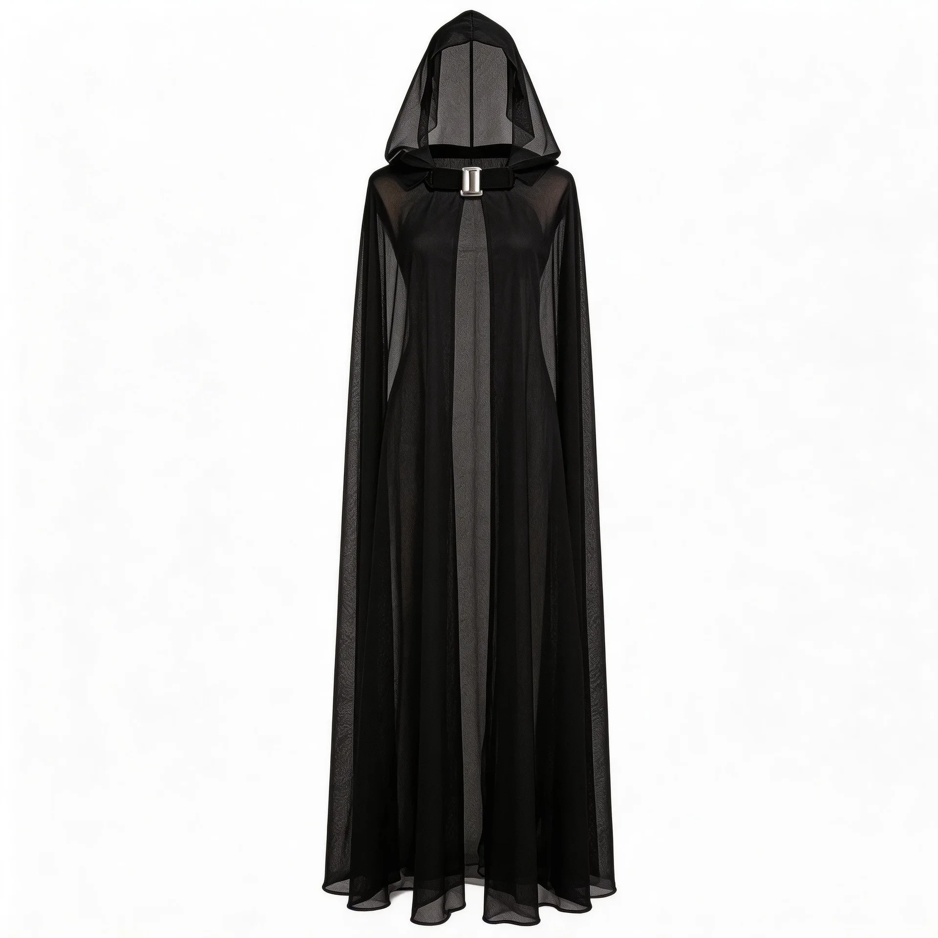 

Long Tulle Witch Costume Cloak for Halloween Death Goddess Performance Ball Cosplay Witch Robe Female Elegant Ethnic Stage Co...