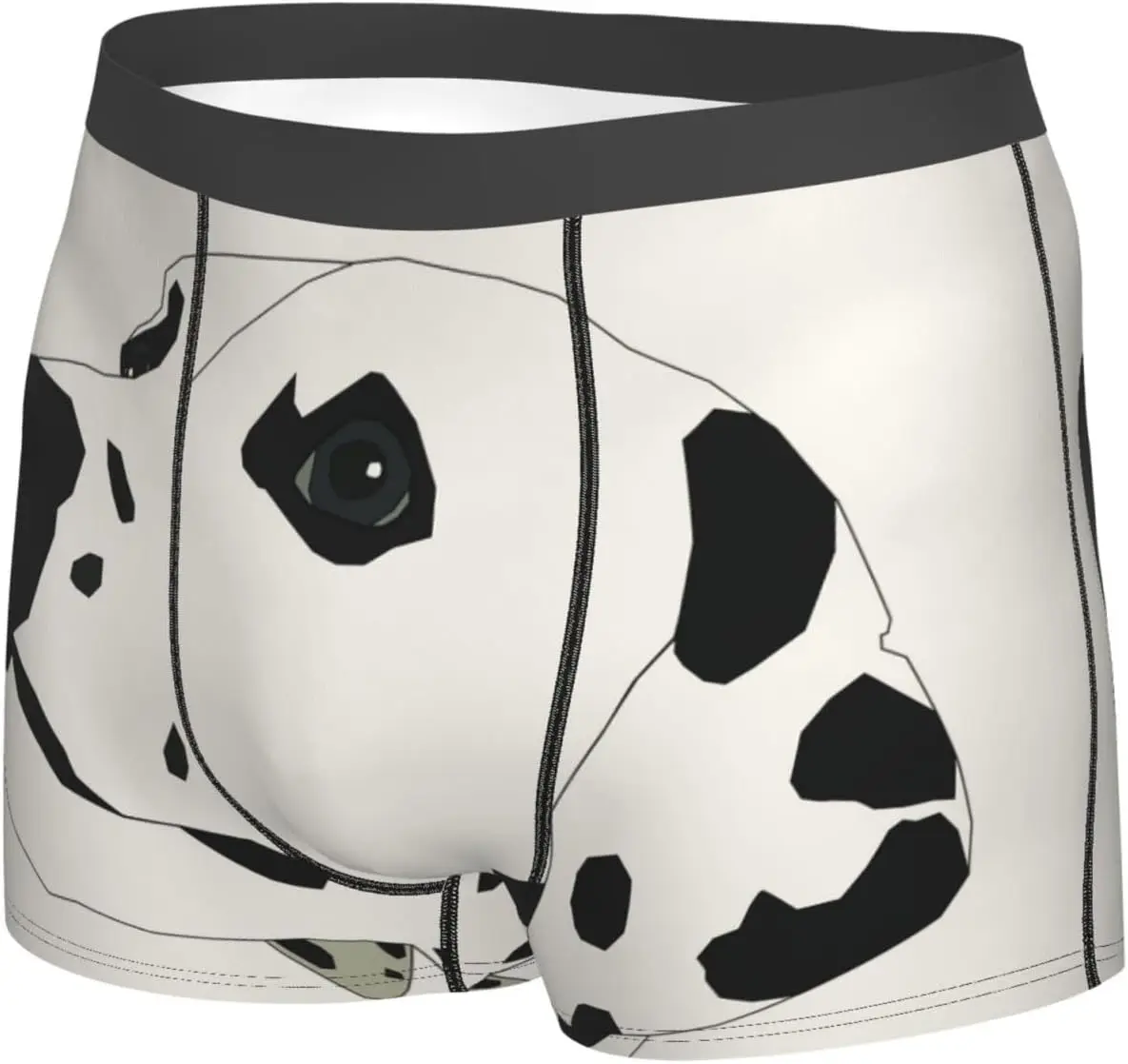 ملابس داخلية رجالية قابلة للتنفس وخفيفة الوزن، بوكسر رجالي على شكل كلب كرتوني مرقط، مع حزام خصر مطاطي | شورت ناعم #5