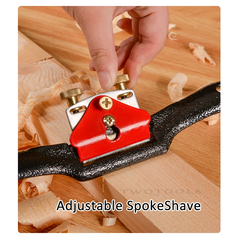 Adjustable SpokeShave Metal Replacement Blade Hand Plane Carpentry Trimming Planer Woodworking Hand Craft Tools