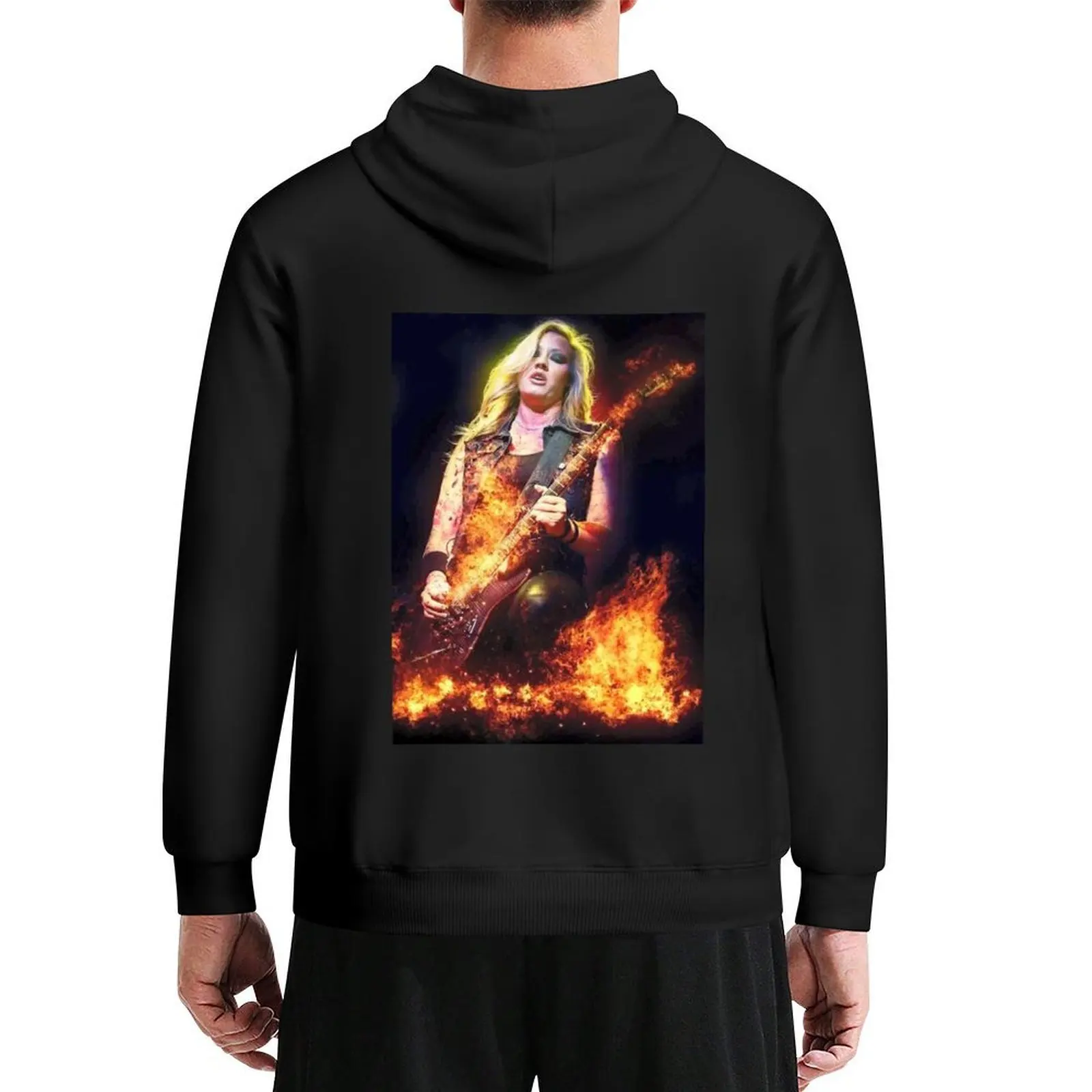 

Nita Strauss Is On Fire Hoodie autumn clothes men wear men's clothes korean autumn clothes graphic hoodies