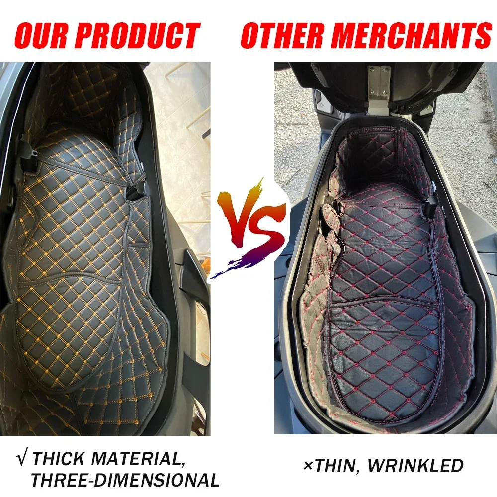 For Yamaha TRICITY 300 TRICITY300 Motorcycle Accessories Rear Trunk Cargo Liner Protector Seat Bucket Pad Storage Luggage Inner