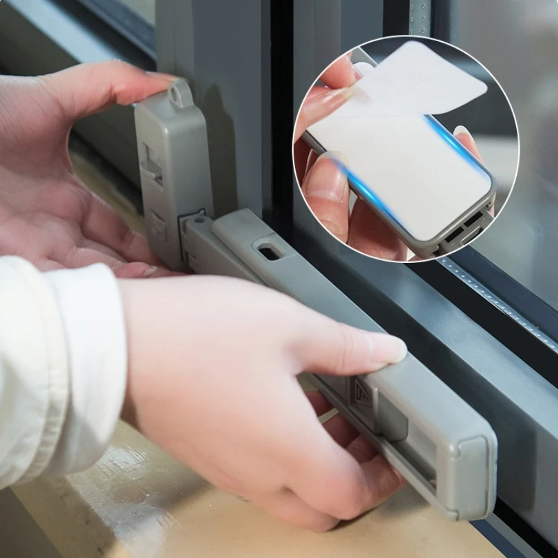 Baby-Sicherheitsfensterbegrenzer Fenstersicherheitsschloss für Kinder & Haustiere Ohne Werkzeug oder Bohren Kindersicherheitsschutz Fensterschloss – Detail 6