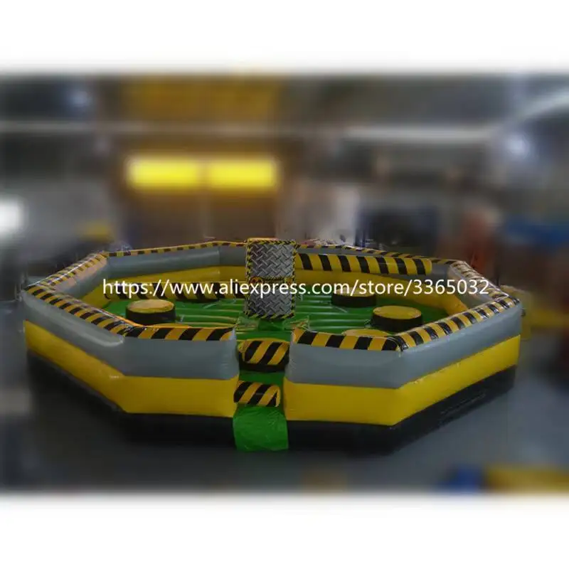 Outdoor Adult Carnival Games Wipeout Inflatable Eliminator / Inflatable Meltdown Game Sale