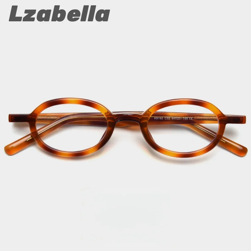 

New Japanese Korean Personality Retro Small Oval Big size Myopia Glasses Frame Men Women Retro Non-diopter Eyewear Frame 9192