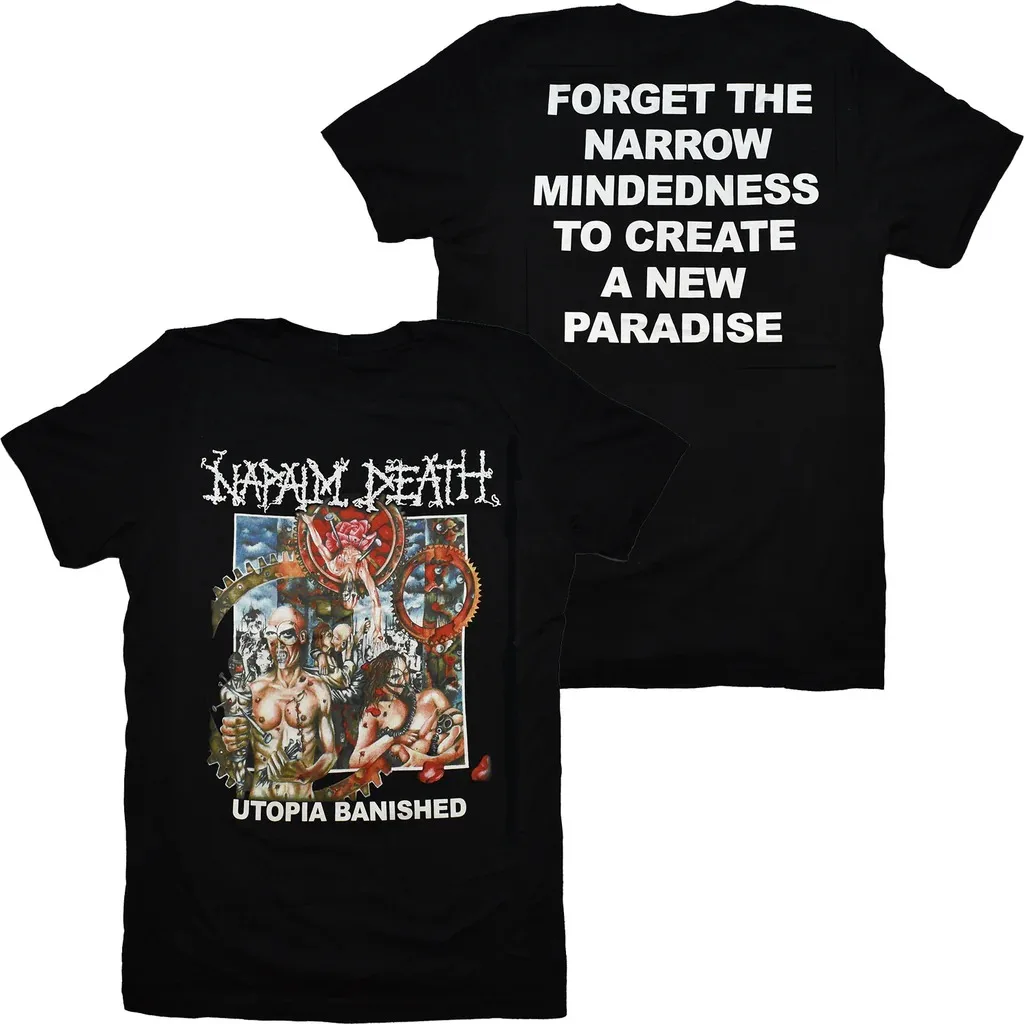 

Napalm Death T-Shirt Men's and Women's Cotton Tees Retro Metal Band Tops Trend Brand T-shirt Summer Men Streetwear