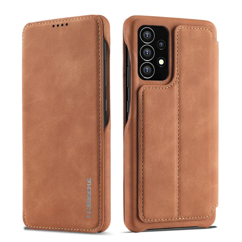 

Flip Leather Phone Case For Samsung Galaxy A54 5G S23 Ultra S22 Plus S21 FE Card Slot Stand Wallet Cover Shell