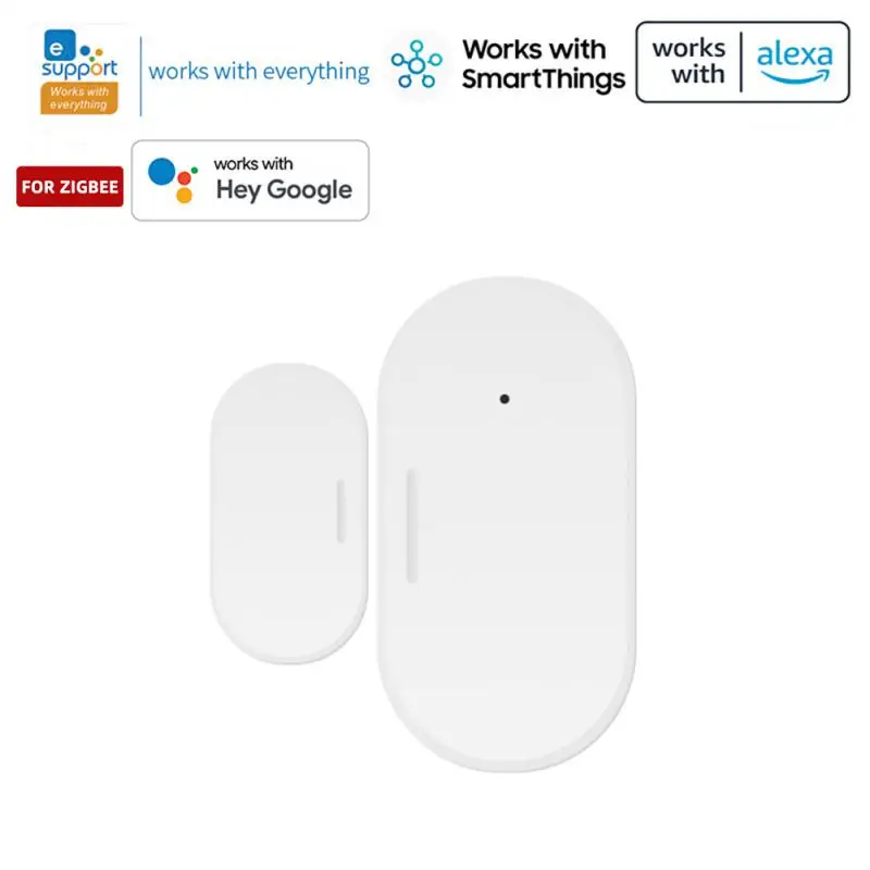 1/2PCS Smart Home Door Sensor Window Security Alarm Work Wit mqtt SmartThings Hub Alexa Home Alice App