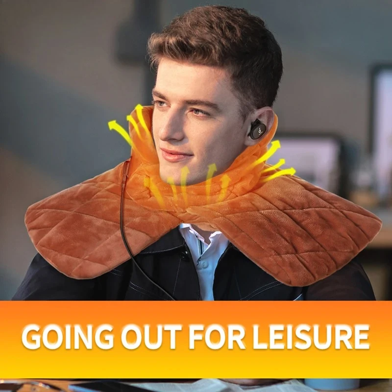 1pcs Electric Heating Scarf USB Charging Winter Tube Scarf USB Charging Washable Autumn Tube Scarf With 3 Temperature Modes