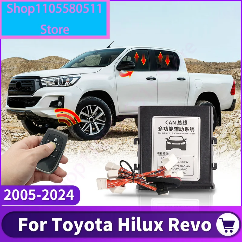for-toyota-hilux-revo-2024-2005-window-closer-module-rearview-mirror-folding-12v-remote-control-roll-up-modification-accessories