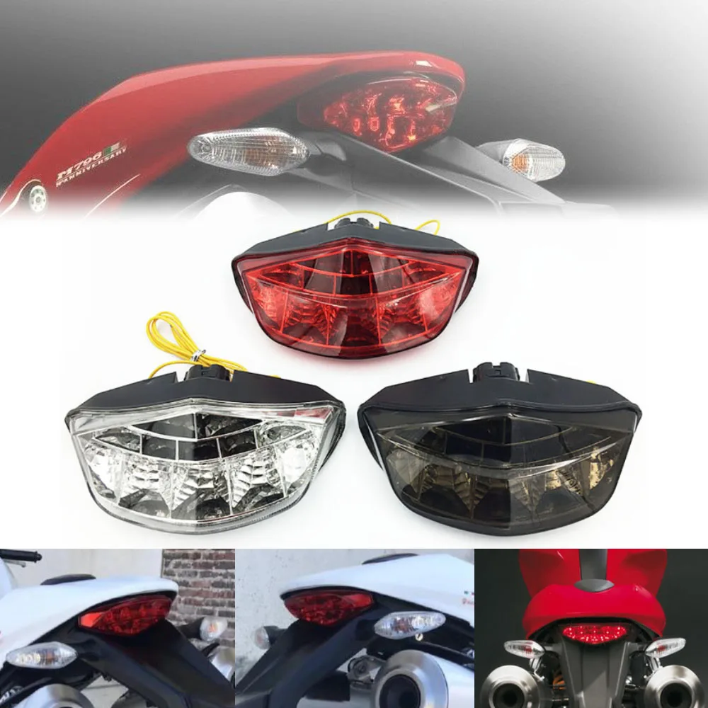 Tail Light For DUCATI MONSTER 659 696 795 796 1100/S/EVO Motorcycle Accessories Integrated LED Turn Signal Blinker Assembly