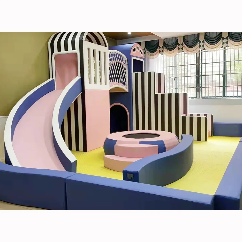 2026 Customized Interactive Slides for Small Children and Parents for Home Amusement Park Custom Small Indoor Playground Equipme