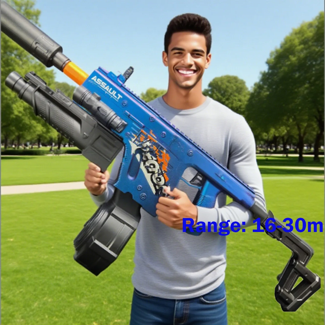 KRISS Vector-Gelblaster – umweltfreundliche Splatter-Ballpistolen für sichere Outdoor-Schießspiele (freundlich für Erwachsene)