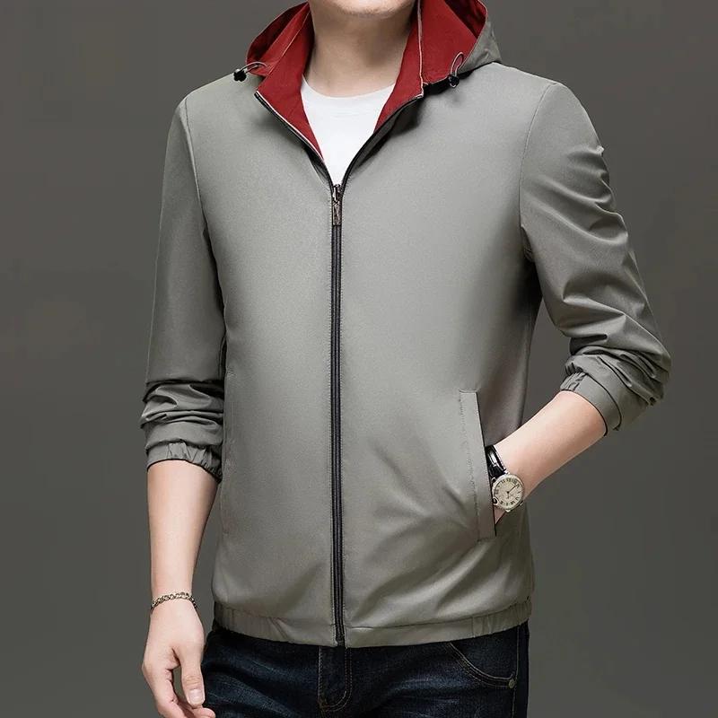 

Pierre Cardin Men's Double-Sided Wear Spring New Jaet Casual Pure Color Detachable Cap Polyester/Nylon Cosite Fiber