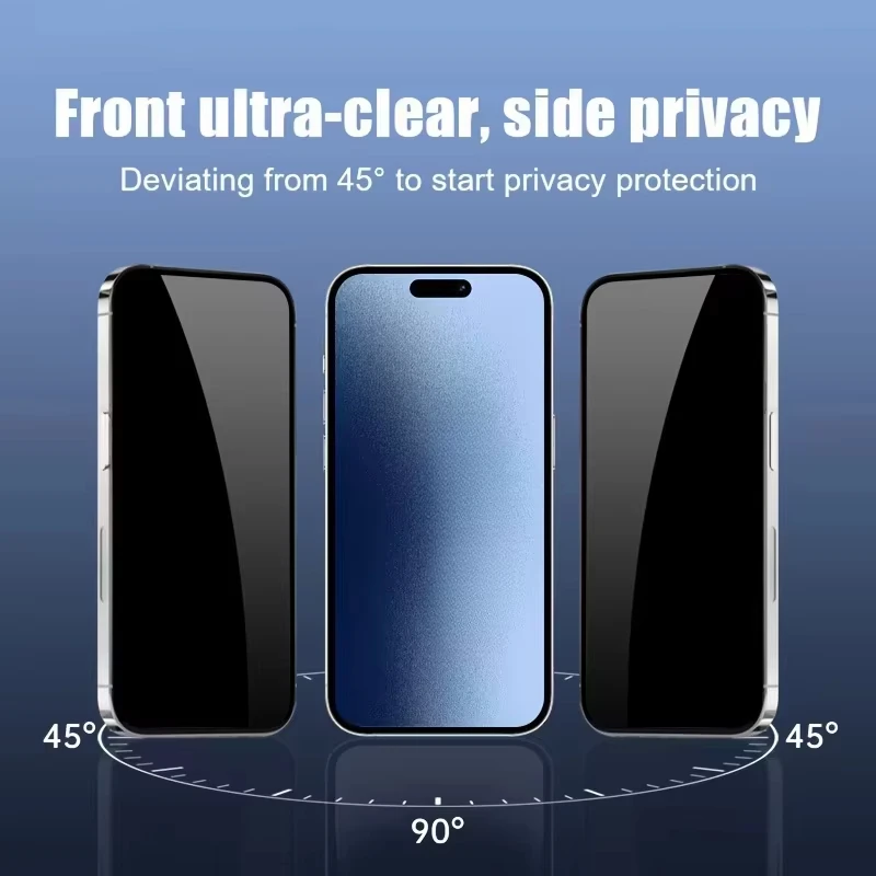 Oleophobic Coating Privacy Screen Protector For Poco X6 Pro F6 M6 Pro F5 Anti-Spy Tempered Glass For Poco X5 Pro X4 X3 M3 Pro