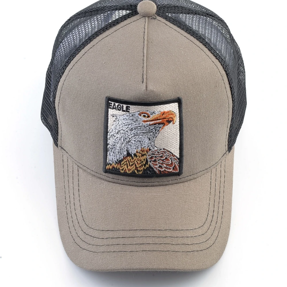Camouflage-Baseballkappe mit gesticktem Adler-Patch, Vier-Jahreszeiten-Snapback-Visor-Mütze für Männer, modische Hip-Hop-Trucker-Kappe für Frauen – Detail 6