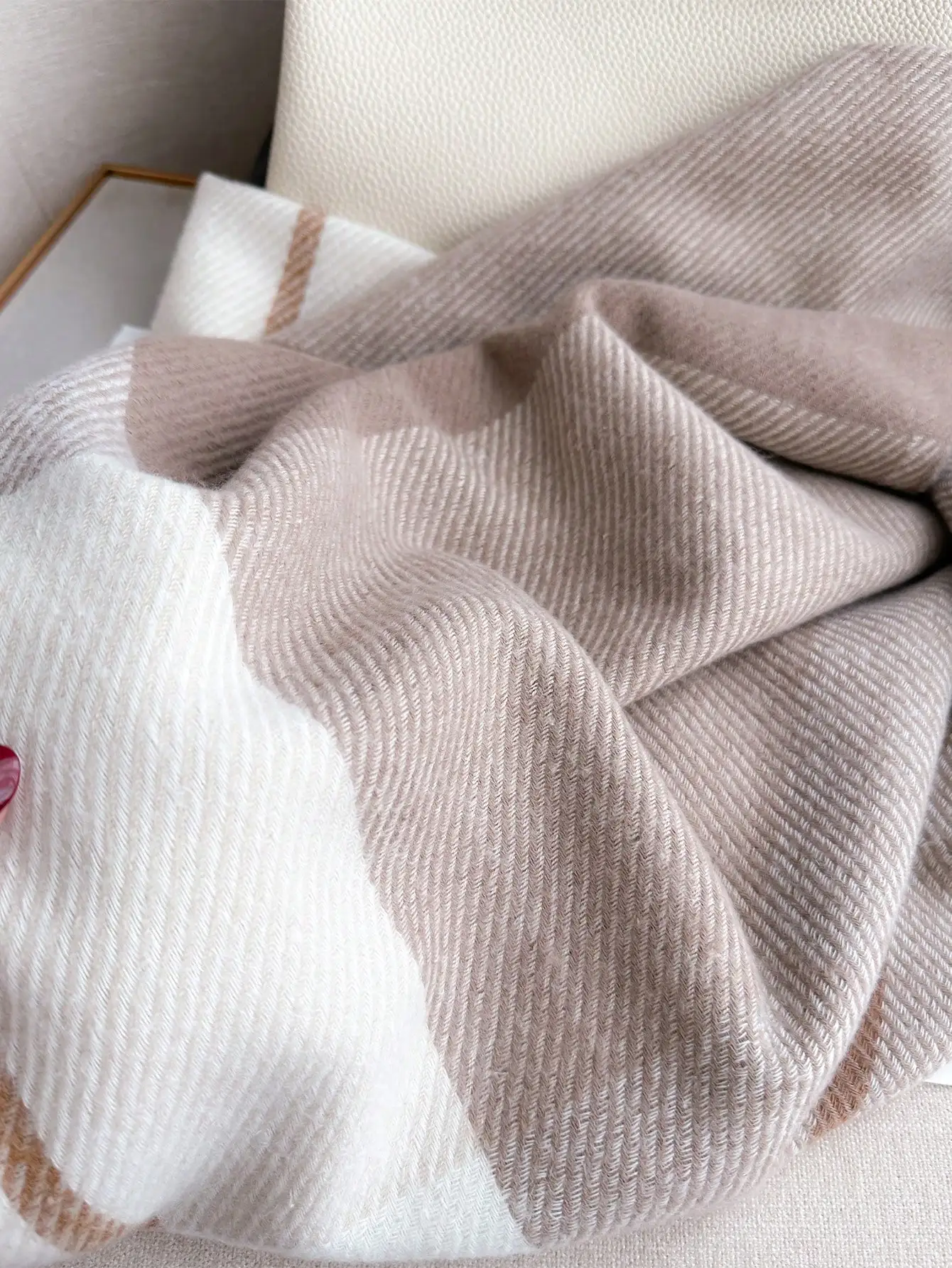 レディース用、冬の新作、フェイクカシミヤ素材のチェック柄ヘッ - Infinity Scarf Knit のレビューと価格
