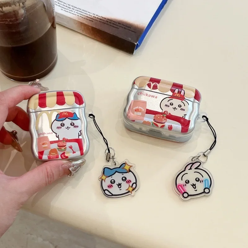 

Wave Cartoon Doll Case for AirPods 4 Airpod 1 2 3 Pro Pro2 Bluetooth Earbuds Charging Box Protective Earphone Case Cover