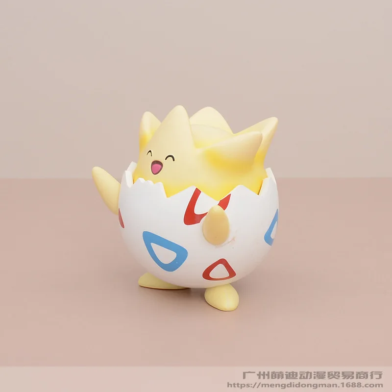 Figurines de dessin animé Pokemon Happy Togepi, ornement de bureau de voiture, modèle mignon, poupée, jouets pour garçons et filles, cadeau Surprise à collectionner