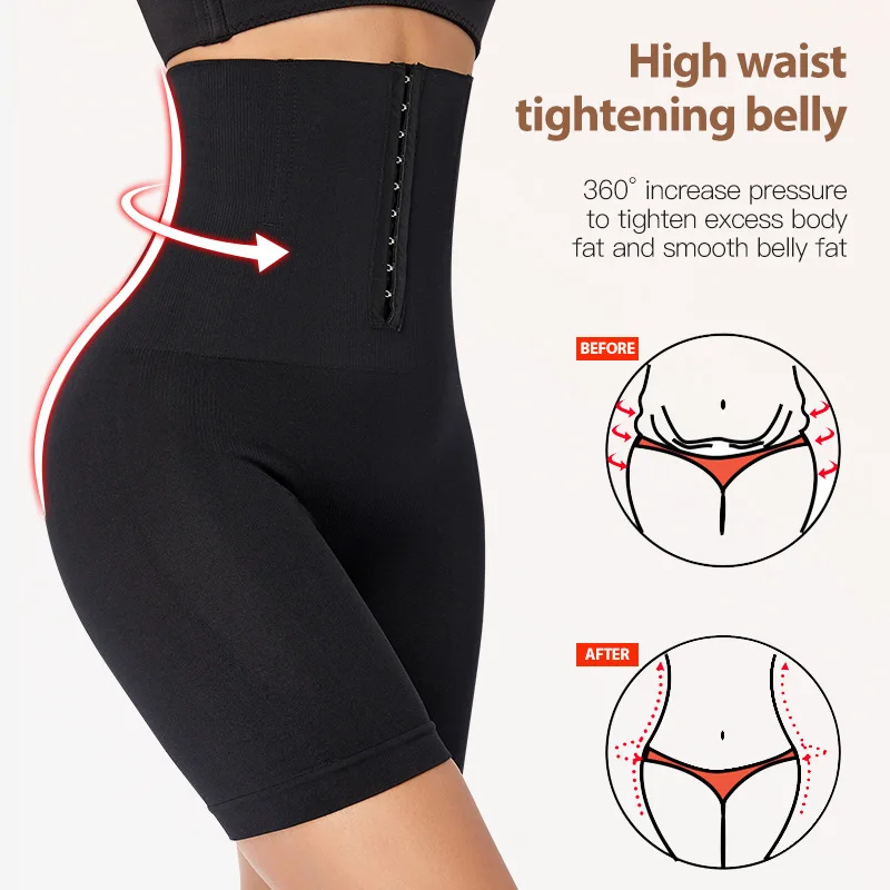 High Waist Flat Belly Belt Stretch Shapewear Body Shaper Women Control Waist Trainer Slimming Panties Modeling Straps Underwear image 4