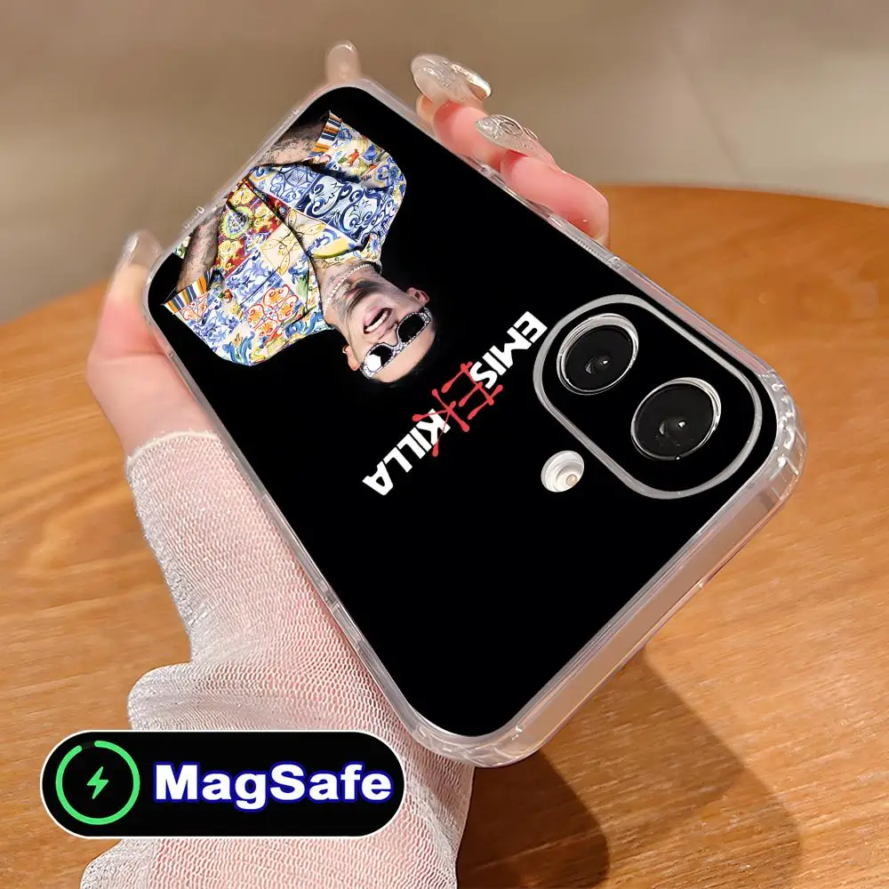 

Emis Killa Clear TPU Magsafe Mobile Phone Case for iPhone 17 16 15 14 13 12 11 Air Pro Max Plus Mini Colorful Cover