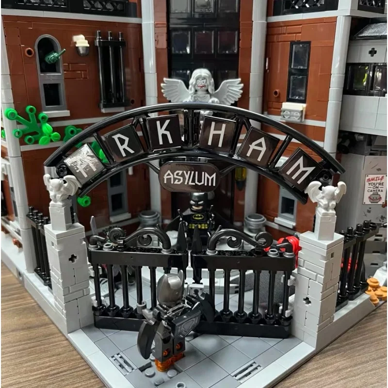 2953 stücke Modulare Arkham Modell Bausteine Ziegel Krankenhaus Architektur Zusammengebaut Diy Kreative Spielzeug Für Kinder Geschenke Dekoration