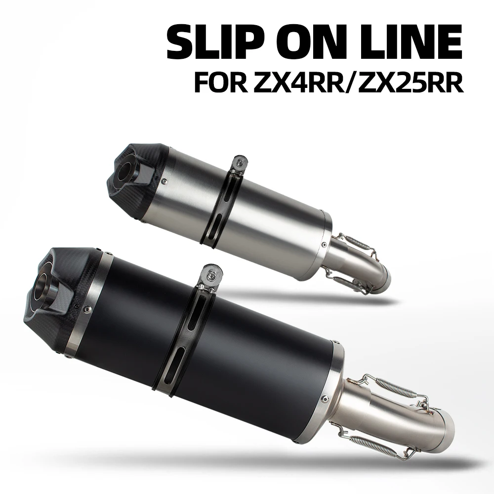 

ZX25R Exhausts For Kawasaki ZX25RR ZX4R ZX4RR 2020-2026 Motorcycle Exhaust Tail Pipe Slip on Line Escape Kit Muffler