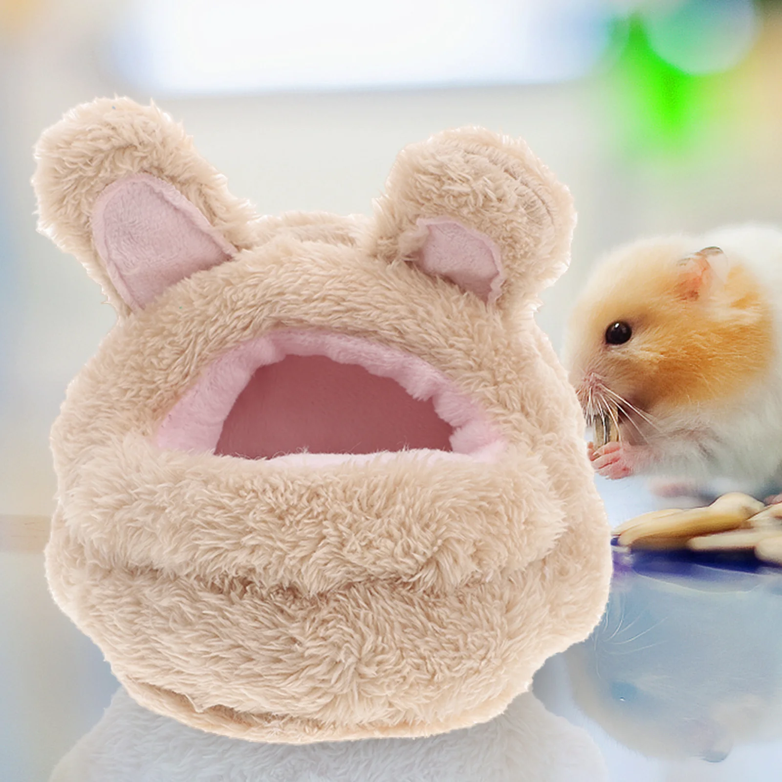 

Guinea Pig Bed Hideouts Warm Small Animal Pet Beds Cozy Hamster Hideout House Accessories for Guinea Pig Chinchilla Hedgehog