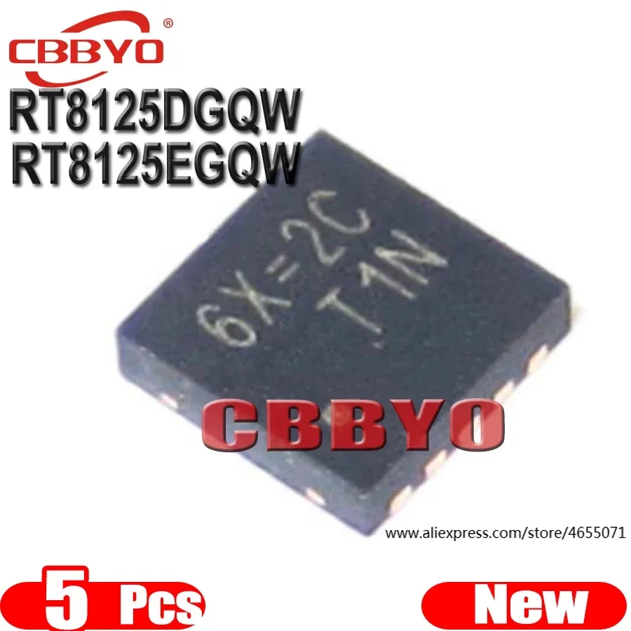 

(5piece)100% New RT8125DGQW RT8125D 6X=2B 6X= RT8125EGQW RT8125E 8Y=4J 8Y=4F 8Y= QFN-10 Chipset