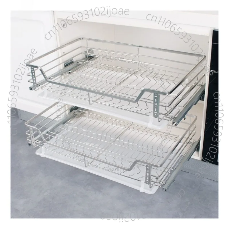 Hot Products Stainless Steel Multifunctional Stainless Steel Drawer Basket Kitchen Pull Out Basket