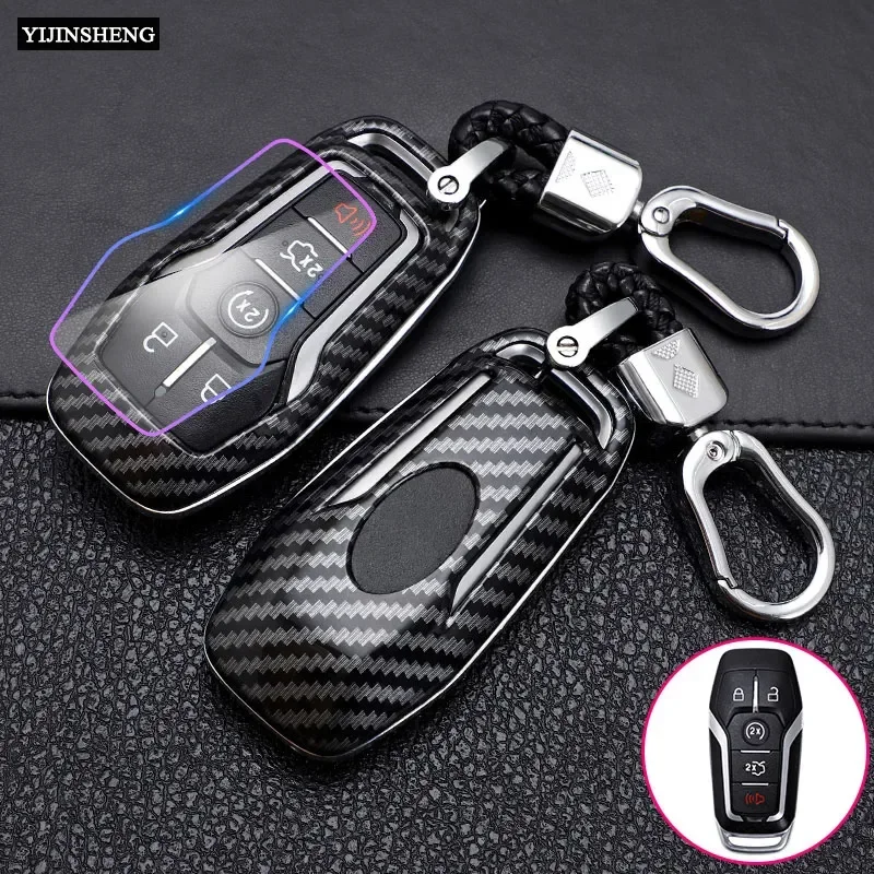 1x Pokrowiec na kluczyk samochodowy ABS do Forda Fusion Mondeo Mustang F-150 Explorer Edge Keyless Entry Smart key Protective Shell