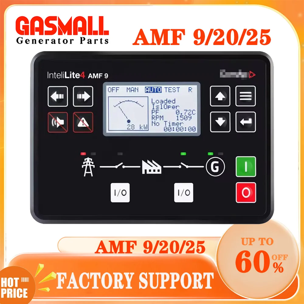 

Original InteliLite 4 AMF25 AMF20 Upgrade Diesel Generator Set Controller Automatic Stop Control Module Remote Monitoring Panel