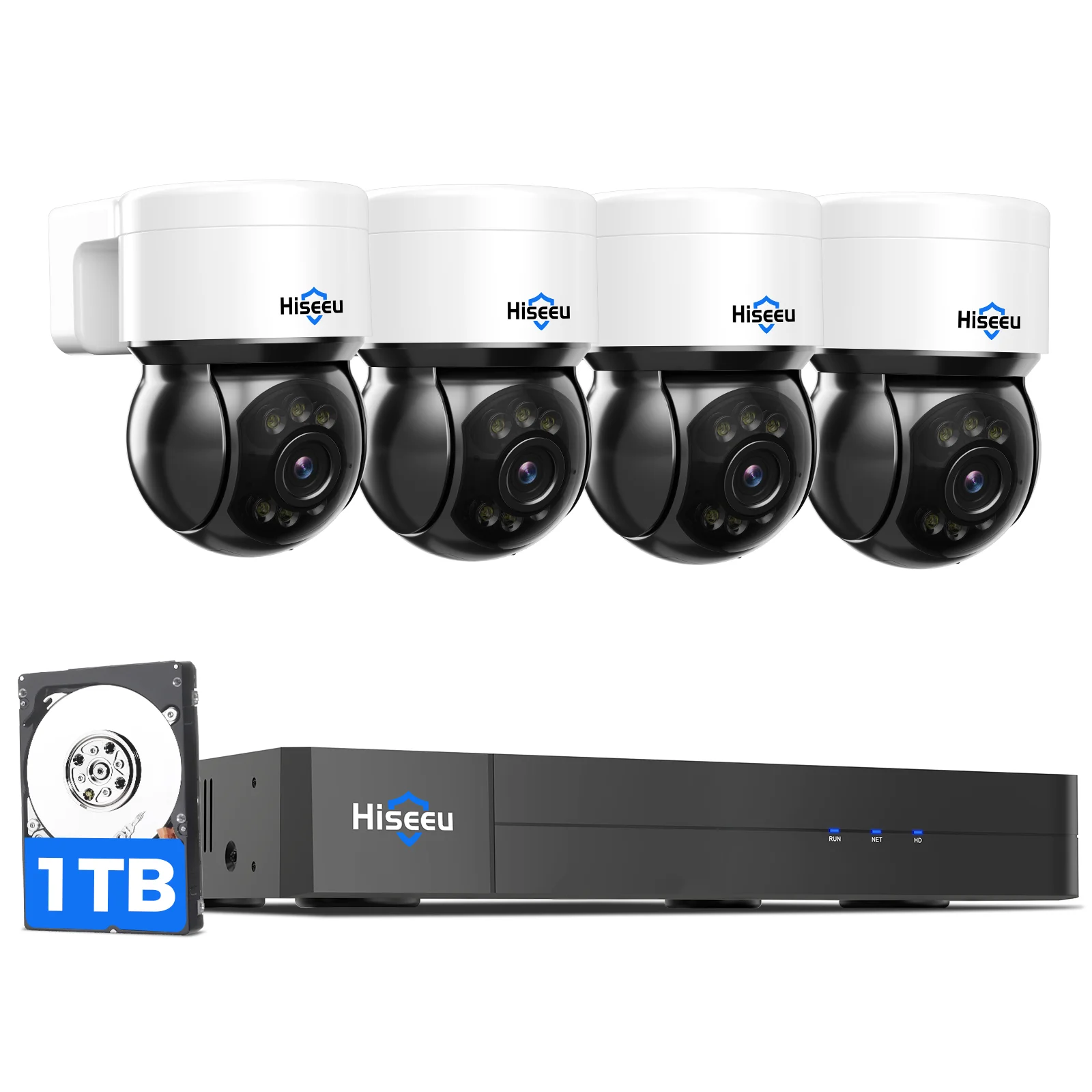 

High quality H.265+ 5mp Outdoor Human Motion Tracking Two-way Audio Color night vision cctv ip Ptz poe security camera system