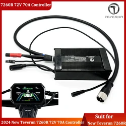 Official Teverun 72V 70A Sine Wave Controller for 2024 Newest Version Teverun Fighter Supreme 7260R with PKE GPS Function