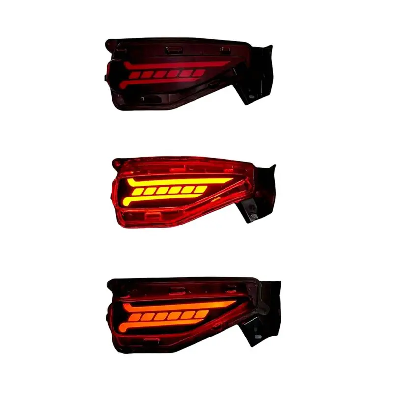Steady For Toyota Fortuner 2015-2019 Car LED Rear Bumper Light Reflector Fog Brake Lamp Dynamic Turn Signal Light