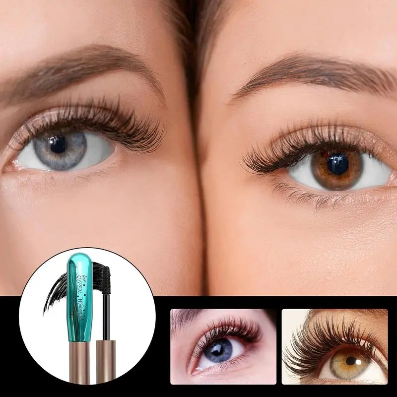 Mascara Liquid Lash Extensions Mirror Design Waterproof Smudge Proof Eye Lash Mascara For Sensitive Eyes No Clumping Lash